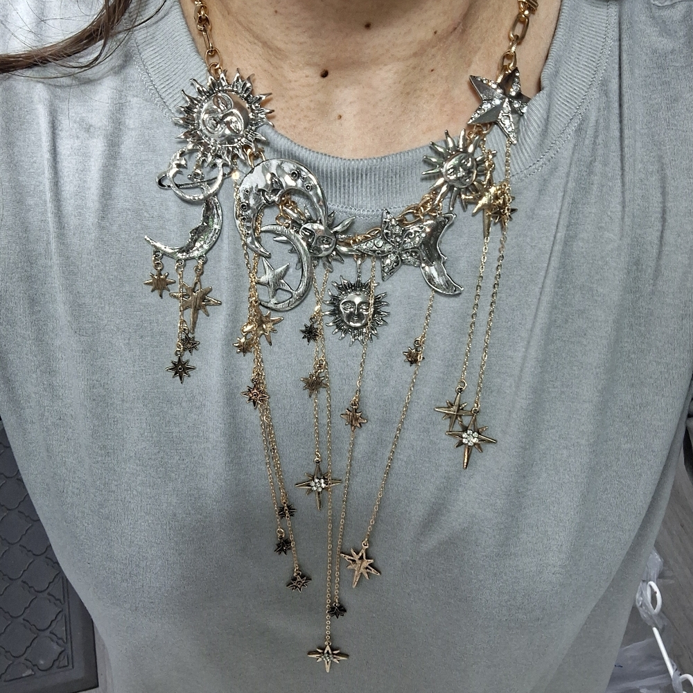 Celestial Galaxy Starry Necklace - image 3